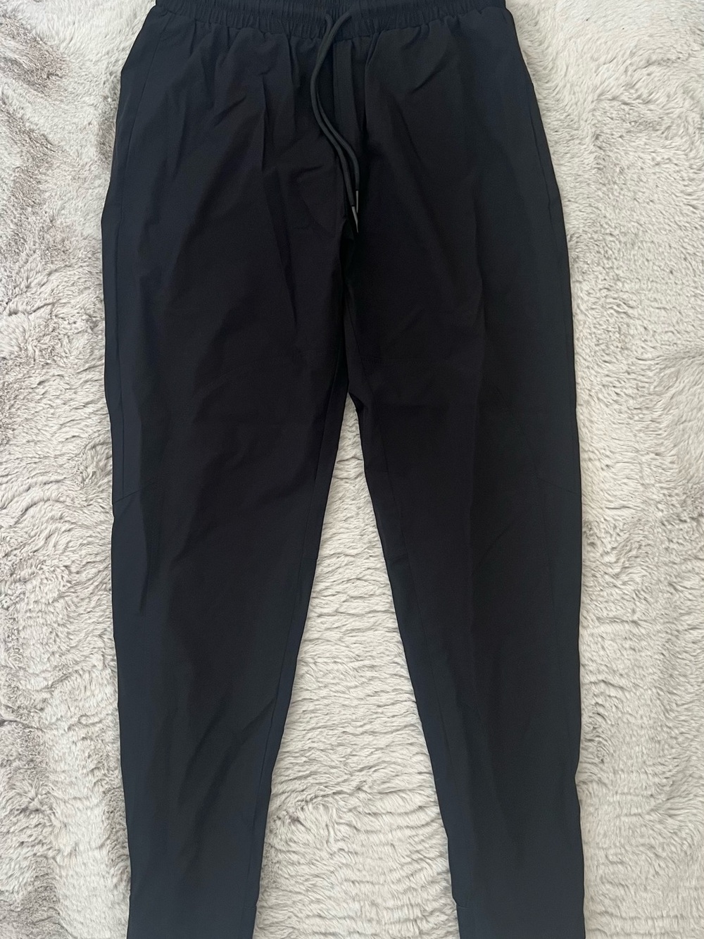 Lululemon Black Elastic Waist Jogger Pants - Men